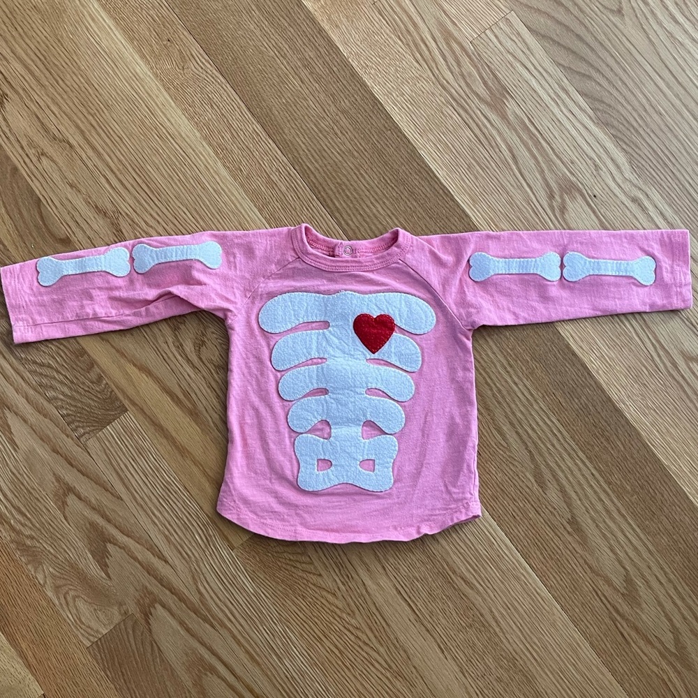 Mud Pie Skeleton Shirt
